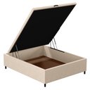 Ver imagem 5 de Base Para Cama Box Baú Casal 138X188Cm Hit Suede Bege