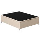 Ver imagem 1 de Base Para Cama Box Baú Casal 138X188Cm Hit Suede Bege