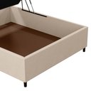Ver imagem 2 de Base Para Cama Box Baú Casal 138X188Cm Hit Suede Bege