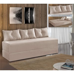 Sofá Cama Duplex Ed Cinza