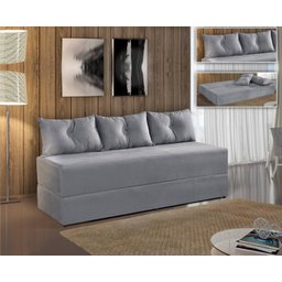 Sofá Cama Duplex Ed Cinza - 4