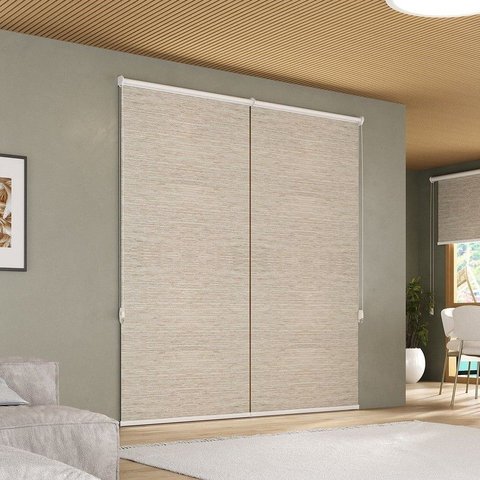 Persiana Rolô Napoles Translúcido Crisdan 2,00 Largura X 1,60 Altura Marrom