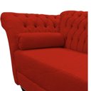 Ver imagem 5 de Recamier Decorativo Divã Styllus Lado Direito Couro Vermelho