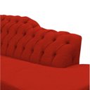 Ver imagem 3 de Recamier Decorativo Divã Styllus Lado Direito Couro Vermelho