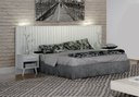 Ver imagem 3 de Painel Box Casal Milano com Criados Branco