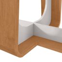 Ver imagem 2 de Conjunto Sala de Jantar Mesa Sintonia 160 Tampo Vidro Off White com 6 Cadeiras Luar - Lopas Amendoa