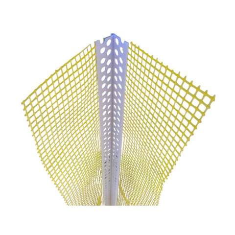 Cantoneira de Pvc com Tela de Fibra de Vidro - 1,25m