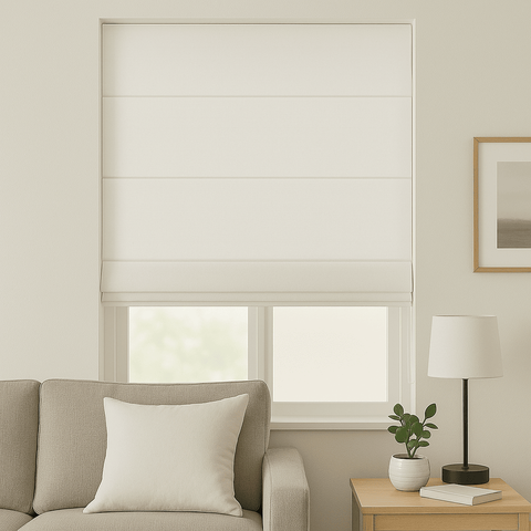 Persiana Romana Napoles com Blackout Crisdan 1,40 Largura X 1,50 Altura Branco