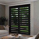 Ver imagem 1 de Persiana Rolô Double Vision com Barra Niveladora Crisdan 1,00 Largura X 1,40 Altura Preto