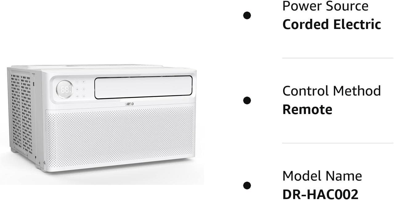 Dreo Ar Condicionado para Janela Inversor - 8.000 Btu Branco - 8