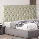 Ver imagem 2 de Cabeceira de Cama Box Bella Casal 140 Cm Suede Botão Cristal Porcelana Ec Móveis