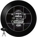 Ver imagem 2 de Cj Mesa Madeira Azulejo 60cm - Bistrô Fixa 78cm + 4 Cadeiras 43 - Preta - Família e Amigos