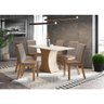 Mesa Jantar Luiza 120 6 Cadeiras Isa Bege - Henn - 4