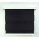 Ver imagem 2 de Persiana Rolô Double Vision com Perfil Frontal Crisdan 2,00 Largura X 2,20 Altura Preto