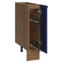Ver imagem 2 de Balcão Porta-temperos 20 Cm 1 Porta (sem Tampo) Rustic/azul Vik Madesa
