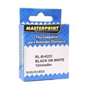 Ver imagem 2 de Fita para Rotulador Mk231 12mmx8m Branca 3 Unidades - Masterprint