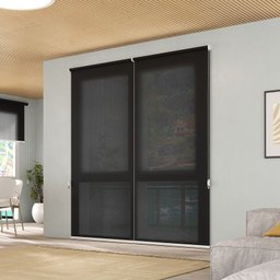 Persiana Rolô Tela Solar Screen 5% Crisdan 1,00 Largura X 1,40 Altura Preto - 1