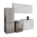 Ver mais imagens de Cozinha Completa com Balcão Milla Cedar 7 Portas 3 Gavetas MDF Branco Móveis Carraro