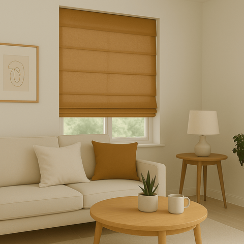 Persiana Romana Napoles Translúcido Crisdan 1,00 Largura X 1,40 Altura Marrom