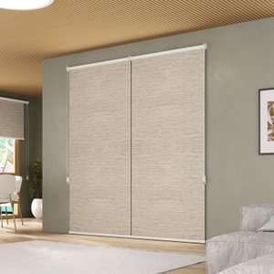 Persiana Rolô Napoles Blackout Crisdan 1,50 Largura X 1,50 Altura Marrom