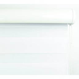 Persiana Rolô Double Vision com Perfil Frontal Crisdan 1,35 Largura X 1,35 Altura Branco - 4