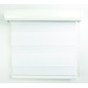 Ver imagem 2 de Persiana Rolô Double Vision com Perfil Frontal Crisdan 1,35 Largura X 1,35 Altura Branco