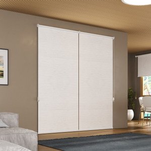 Persiana Rolô Napoles Translúcido Crisdan 1,60 Largura X 1,40 Altura Branco