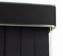 Ver imagem 6 de Persiana Vertical em Tecido com Bando Crisdan Largura 1,50 X 1,50 Altura Preto