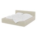 Ver imagem 6 de Cama Estofada Queen Siena 1.60m Moderna em Linho Base Baixa Design Minimalista Ocre