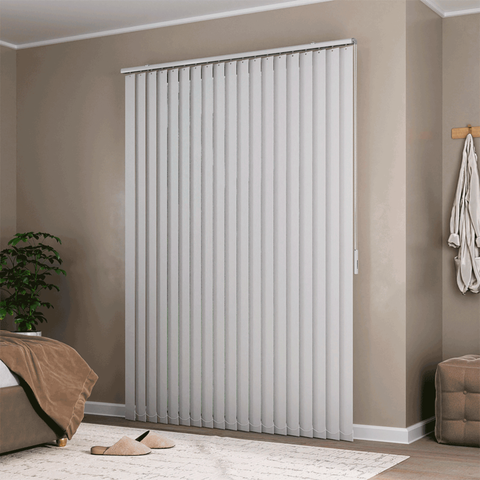 Persiana Vertical em Tecido Blackout Crisdan Largura 2,00 X 2,20 Altura Branco