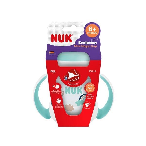 Copo de Bebê Com Alça 160ml 360° Mini Magic Cup NUK Evolution Neutro - 2