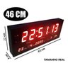Relógio Parede Led Digital Grande 46cm Termômetro Data - 3