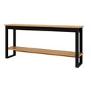 Ver imagem 2 de Aparador Sala Industrial MDF 180cm Freijó com Preto Fosco Pradel Móveis