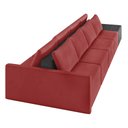 Ver imagem 7 de Sofá Ilha 4 Lugares Living 472cm Modulado Sala Lary Veludo/pu Pto K01 - D'Rossi