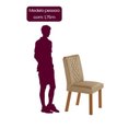Ver imagem 5 de Conjunto Mesa de Jantar Mesa com 6 Cadeiras MDF Kate Marrom Off White