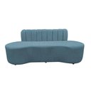 Ver imagem 4 de Sofá 3 Lugares Orgânico Curvo Madrid 180cm Linho Azul