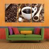 Quadro Decorativo 80x140 fumaça na xícara de café - 1