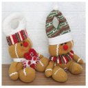 Ver imagem 4 de Kit 2 Enfeites de Porta Maçaneta Natal Biscoito Natalino