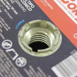 Rebolo Tipo Copo Cônico 100x50mm Rosca M14 G-120 - 61750 - CORTAG - 3