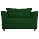 Ver imagem 3 de Namoradeira Isis Decorativa para Recepção Suede Verde - Belliv Decor