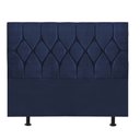 Ver imagem 2 de Cabeceira Estofada Istambul Capitonê 160cm Queen Size Box Quarto Suede Azul Marinho - Ahazzo Móveis