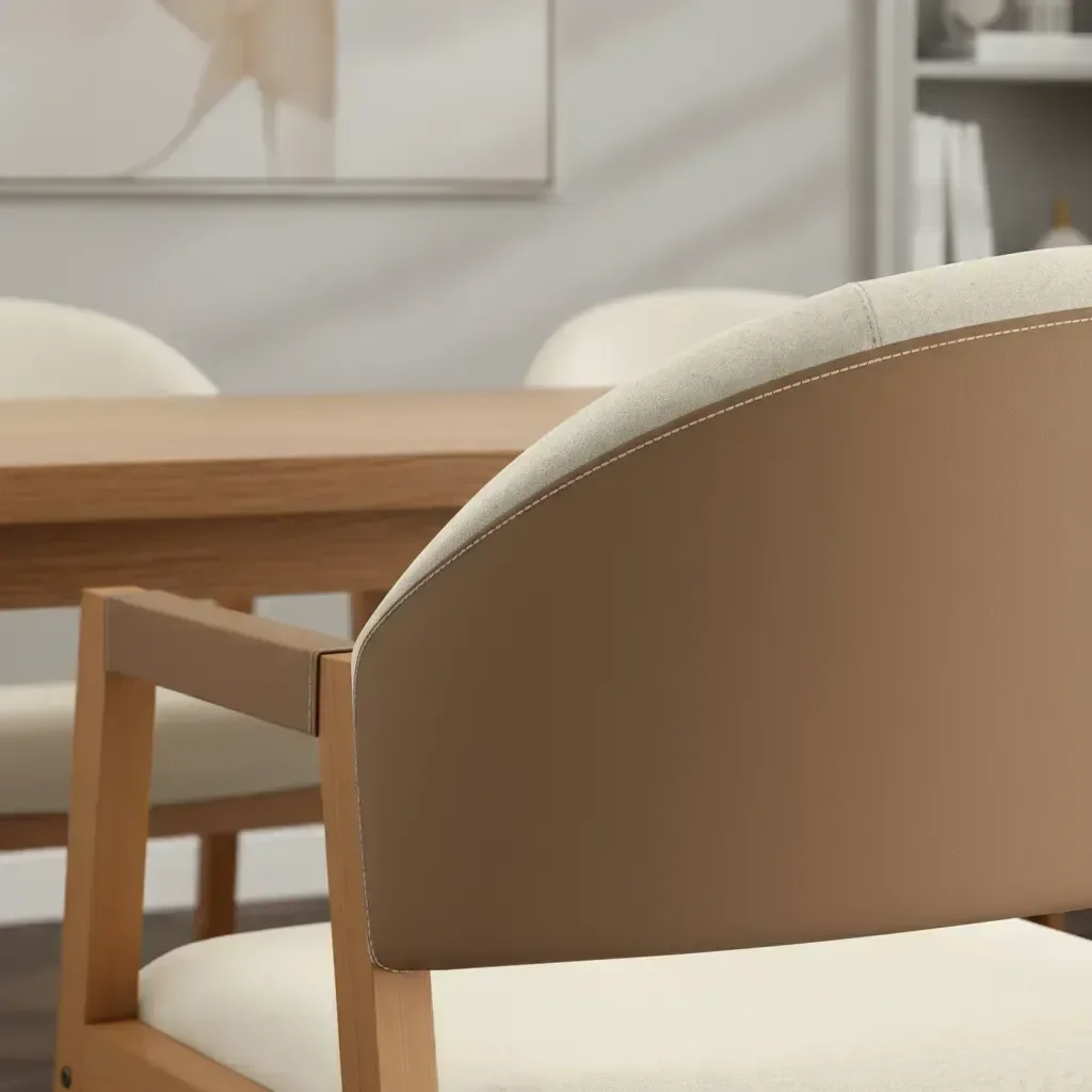 Ver imagem 6 de Kit 6 Cadeiras Sala de Jantar Allegra Cinza Encosto Curvo