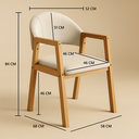 Ver imagem 7 de Kit 6 Cadeiras Sala de Jantar Allegra Cinza Encosto Curvo