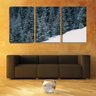 Quadro Decorativo 80x140 pinheiros sobre a neve - 2
