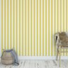 Papel de Parede Listrado Amarelo e Branco - 2,50x0,50m - 2