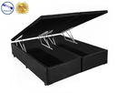 Ver imagem 2 de Cama Box Baú Casal Bi-Partido Green Preto + Colchão Espuma D33 138x188x15
