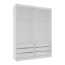 Guarda Roupas Modulado Solteiro com Espelho 176cm 2 Portas de Correr 100% MDF Royal - 3