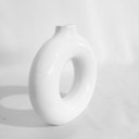 Ver imagem 2 de Vaso de Cerâmica Aro P 13,5x4x14 Cm - Elegância e Modernidade na Decoração