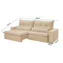 Ver imagem 6 de Sofá Grecia Linho 02 Módulos de 90cm B25cm Meu Sofá Online