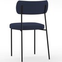 Ver imagem 7 de Cadeira Decorativa Estofada para Sala de Jantar Melina L02 Suede Azul Marinho - Lyam Decor
